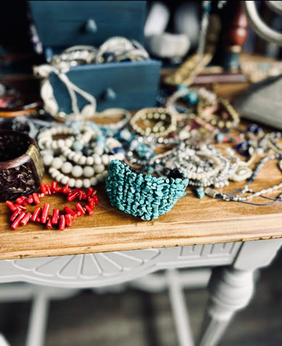 Turquoise Bead Bracelet