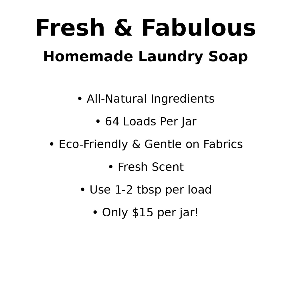 Homemade Laundry Detergent