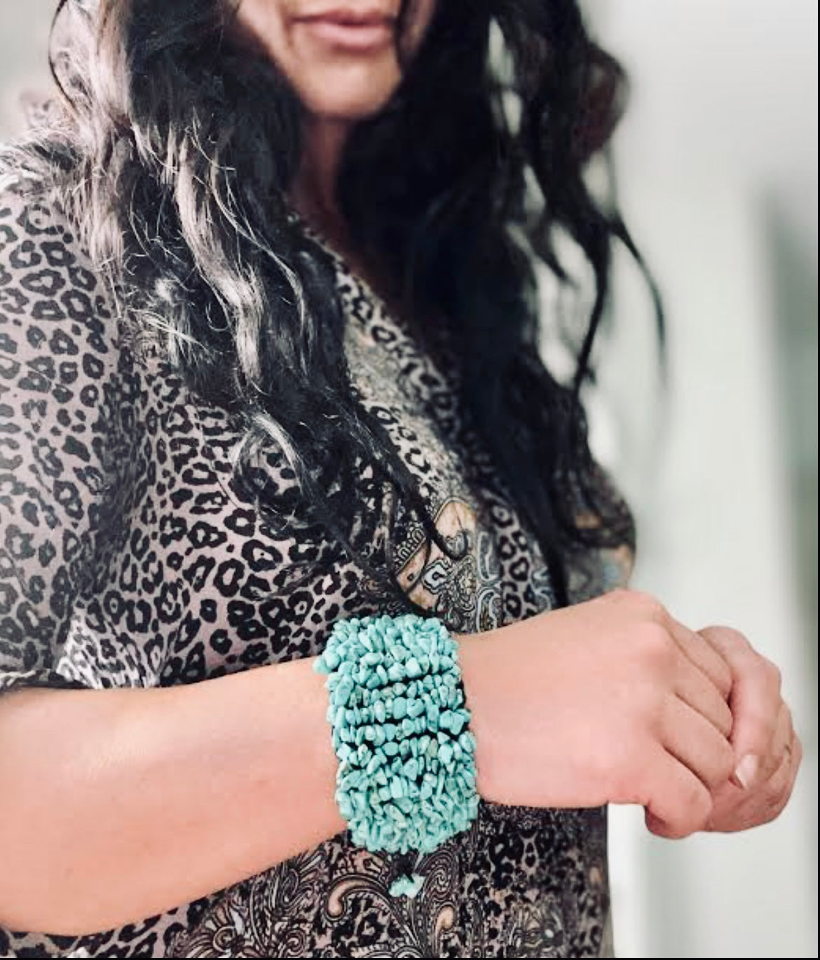 Turquoise Bead Bracelet