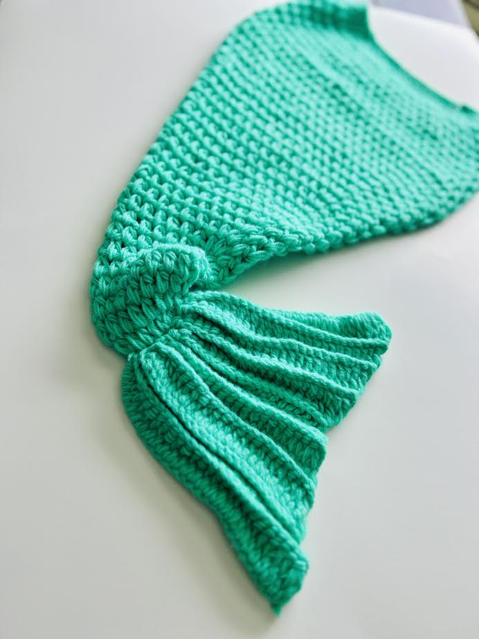 Hand Knit Mermaid Tail