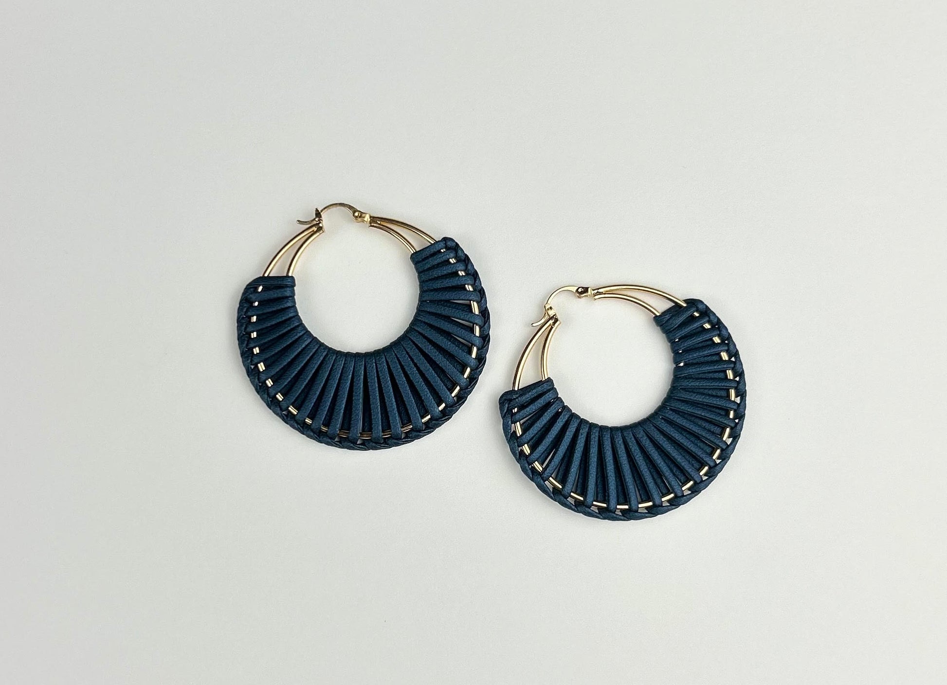 Buy Bindhani Women's & Girls' Golden Fish Earrings Dark-Blue