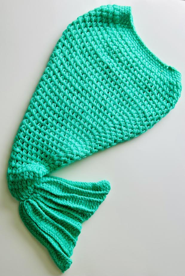 Hand Knit Mermaid Tail