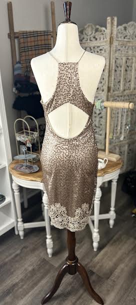 Gold Sequin Dress