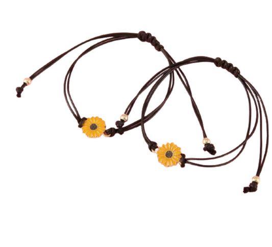 Matching Sunflower Bracelet Jewlery Set